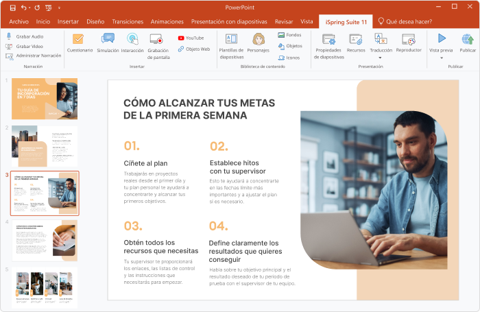 Una herramienta de autor iSpring Suite