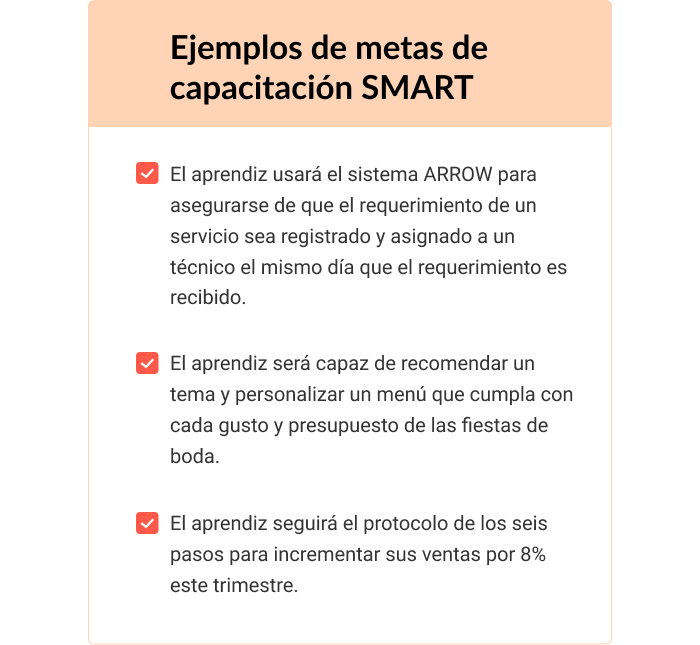 Cómo crear un módulo formativo: establecer un objetivo SMART